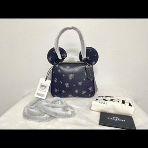 NWT Coach 1941 x Disney Mickey Kisslock Crossbody Bag Style 76745 Ink